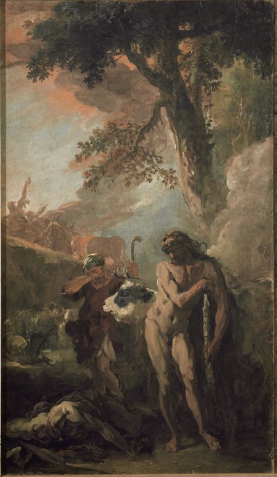 Ercole e Caco. Schizzo preparatorio da Sebastiano Ricci