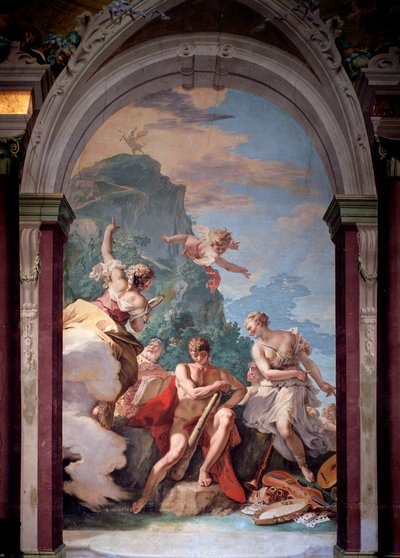 Ercole al bivio tra vizio e virtù da Sebastiano Ricci