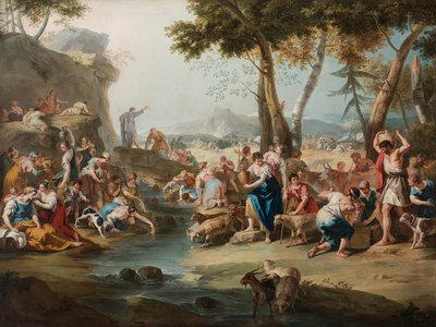 Mosè Colpisce la Roccia da Sebastiano Ricci