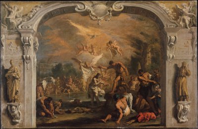 Il battesimo di Cristo, c.1713-14 da Sebastiano Ricci