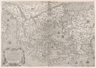 Speculum Romanae Magnificentiae: Mappa della Grecia, metà del XVI secolo da Sebastiano di Re