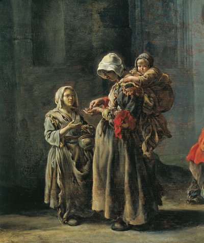 Mendicanti, di Sebastian Bourdon (dettaglio) da Sébastien Bourdon