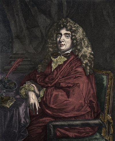 Ritratto di Jean-Baptiste Poquelin detto Moliere da Sébastien Bourdon