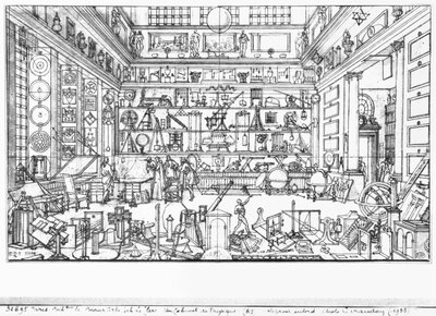 Gabinetto di fisica, 1687 da Sebastien I Le Clerc