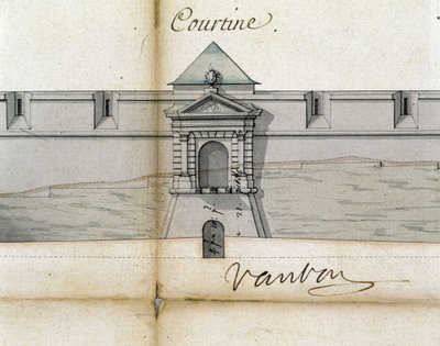 Fortificazioni Courtine di Vauban da Sebastien Le Prestre de Vauban