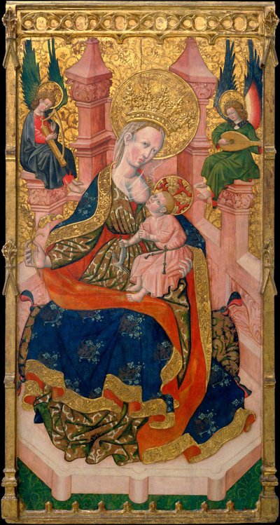 Vergine che allatta il bambino da Second Master of Estopiñán