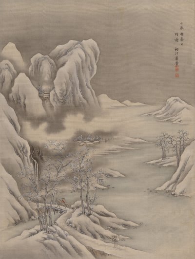 Scena invernale, 1892 da Seki Shuko