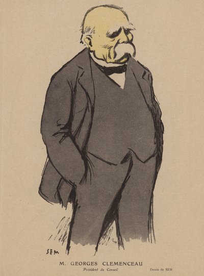 Georges Clemenceau, politico francese da Sem