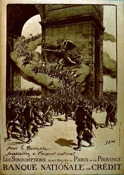 Poster per il Prestito Nazionale Francese durante la Prima Guerra Mondiale da Sem