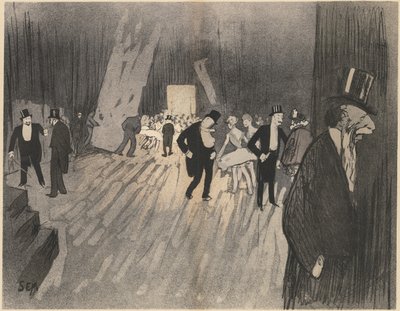 Dietro le quinte del balletto, c. 1900 da Sem
