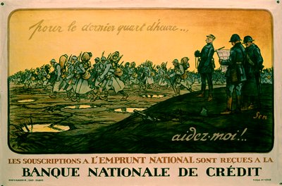 Poster francese della Prima Guerra Mondiale che incoraggia l