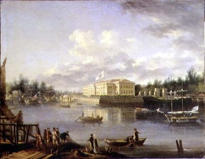 Veduta del Palazzo Kamennostrovskiy attraverso la Bol