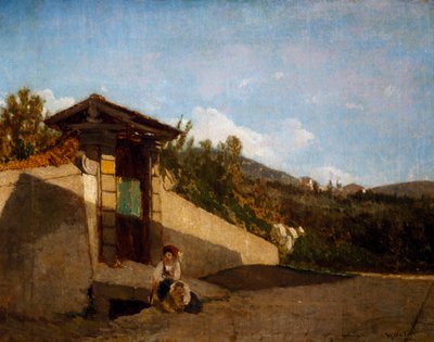 Portico di Villa Toscana, c.1861 da Serafino de Tivoli