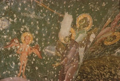 Angeli dal Giudizio Universale, XIV secolo (dettaglio) da Serbian School