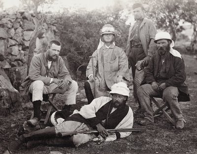 Gruppo di esploratori, distretto di Giudea, Palestina, 1867 da Sergeant Henry Phillips