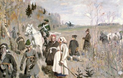 Caccia ai tempi dello zar Pietro il Grande, 1907 da Sergei Arsenevich Vinogradov