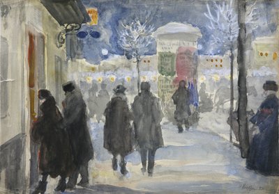 Strada di Mosca, 1922 da Sergei Arsenevich Vinogradov