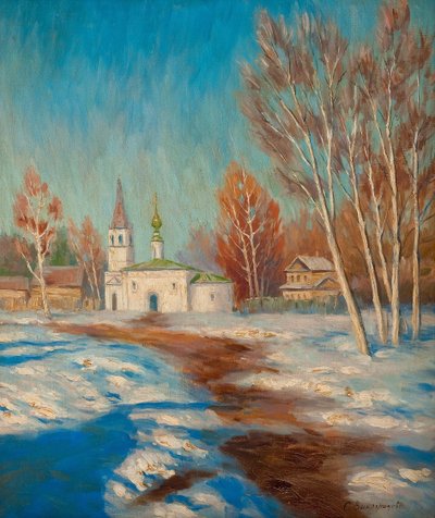 Paesaggio primaverile da Sergei Arsenevich Vinogradov