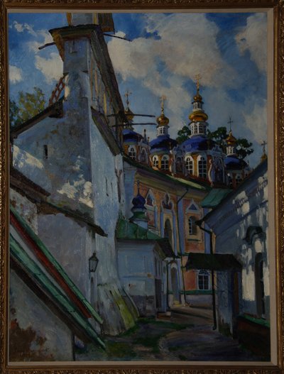 Veduta del Monastero Pskovo-Pechersky da Sergei Arsenevich Vinogradov