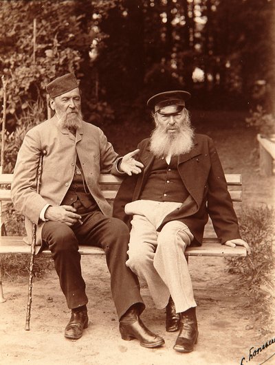 I poeti Yakov Petrovich Polonsky e Afanasy Afanasievich Fet da Sergei Dmitrievich Botkin