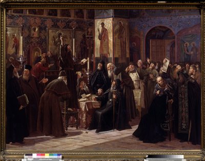 La rivolta del monastero Solovetsky nel 1666 da Sergei Dmitrievich Miloradovich