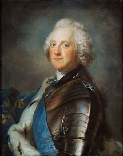 Ritratto di Adolfo Federico, 1710-1771, re di Svezia, tra il 1751-1786 da Sergei Ivanovich Gribkov
