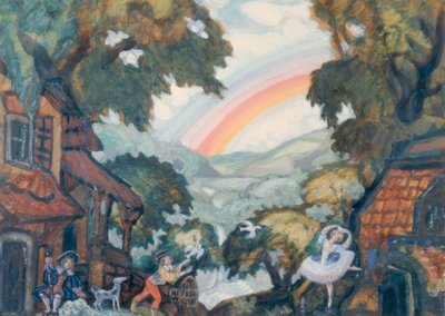 A.Adam, Giselle / Scenografia di Sudeikin da Sergei Jurjewitsch Sudeikin