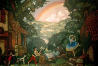 A.Adam, Giselle / Scenografia di Sudeikin da Sergei Jurjewitsch Sudeikin