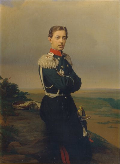 Ritratto dello zarevic Nicola Aleksandrovič di Russia da Sergei Konstantinovich Zaryanko