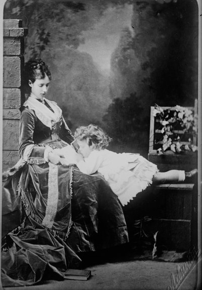 Zar Nicola II di Russia da bambino, c1871 da Sergei Lvovich Levitsky