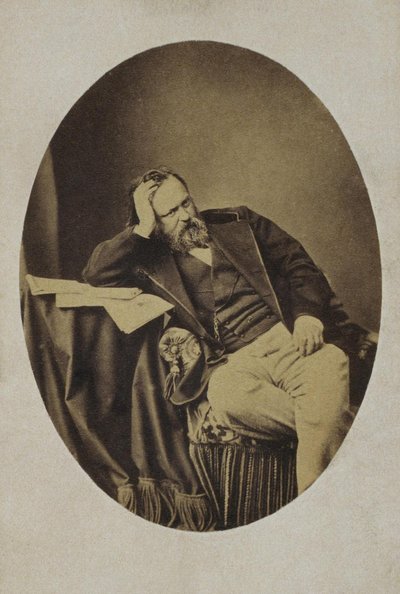 Ritratto di Aleksandr Ivanovich Herzen 1812-1870, c. 1861 da Sergei Lvovich Levitsky