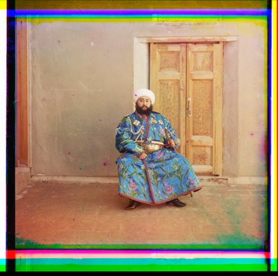Emiro di Bukhara da Sergei Mikhailovich Prokudin Gorskii