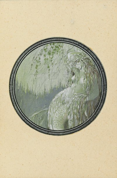 Rusalka. Illustrazione al poema Ruslan e Ljudmila di A. Puškin, 1921-1926 da Sergei Vasilevich Chekhonin