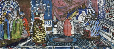 Illustrazione per la fiaba dello Zar Saltan di A. Pushkin da Sergei Vasilievich Malyutin