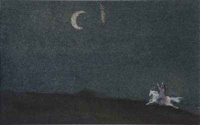 Illustrazione per La fiaba della principessa morta e dei sette cavalieri da Sergei Vasilievich Malyutin
