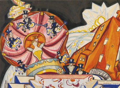 Le théâtre Apollo, Parigi, 1921 da Sergei Yurievich Sudeykin