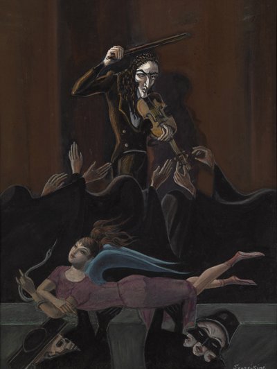 Paganini. Disegno per il balletto Paganini di Sergei Rachmaninoff da Sergei Yurievich Sudeykin