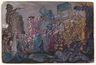 Scenografia per il balletto Petrushka di I. Stravinsky da Sergei Yurievich Sudeykin