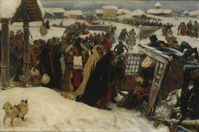 Arrivo di un voivoda, 1907 da Sergej Vasilevic Ivanov