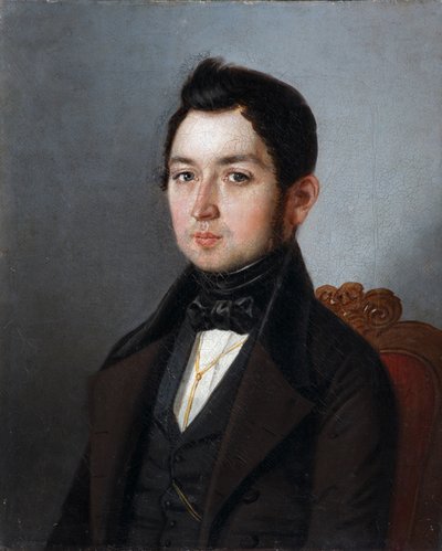Ritratto di Ivan Ivanovich Molnar da Sergey Ivanovich Khlobystayev