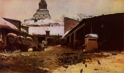 Strada di campagna a Mosca, 1892, 1965 da Sergey Ivanovich Svetoslavsky