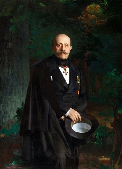 Ritratto di Alexander Dmitriyevich Chertkov 1789-1858, 1857 da Sergey Konstantinovich Zaryanko