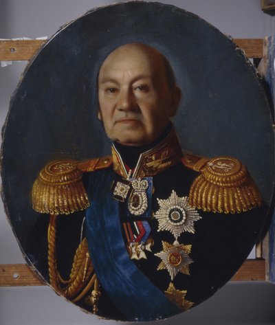 Ritratto del conte Arseny Andreyevich Zakrevsky 1783-1865, dopo il 1848 da Sergey Konstantinovich Zaryanko