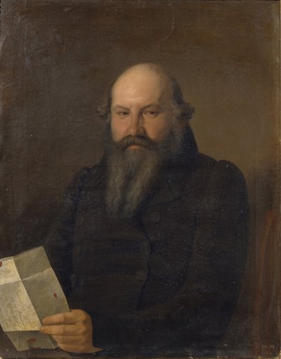 Ritratto di Osip Mikhaylovich Senkov 1790-1851, 1836 da Sergey Konstantinovich Zaryanko