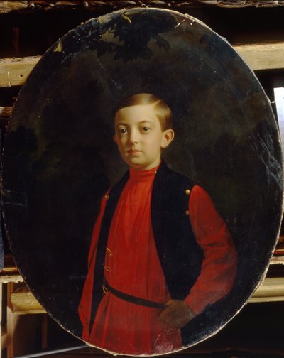 Ritratto di Tsarevich Nicholas Alexandrovich di Russia 1843-1865 da Sergey Konstantinovich Zaryanko