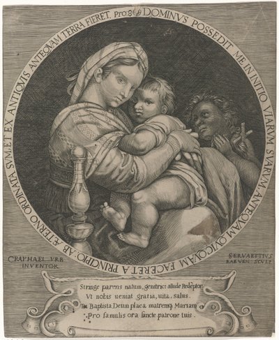 Madonna della sedia da Servatius Raeven
