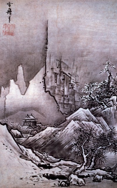 Paesaggio invernale da Sesshû Tôyô