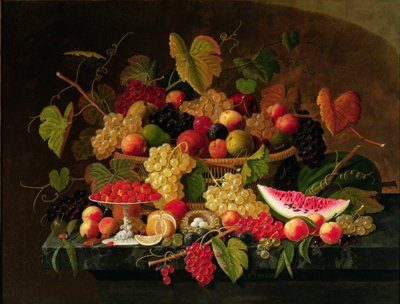 Natura morta con frutta da Severin Roesen