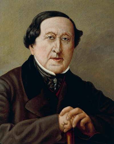 Italia, Ritratto del compositore italiano Gioacchino Rossini da Severini Severini