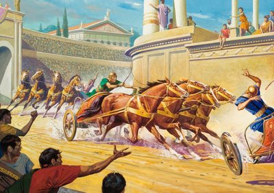 Corsa delle bighe al Circo Massimo da Severino Baraldi